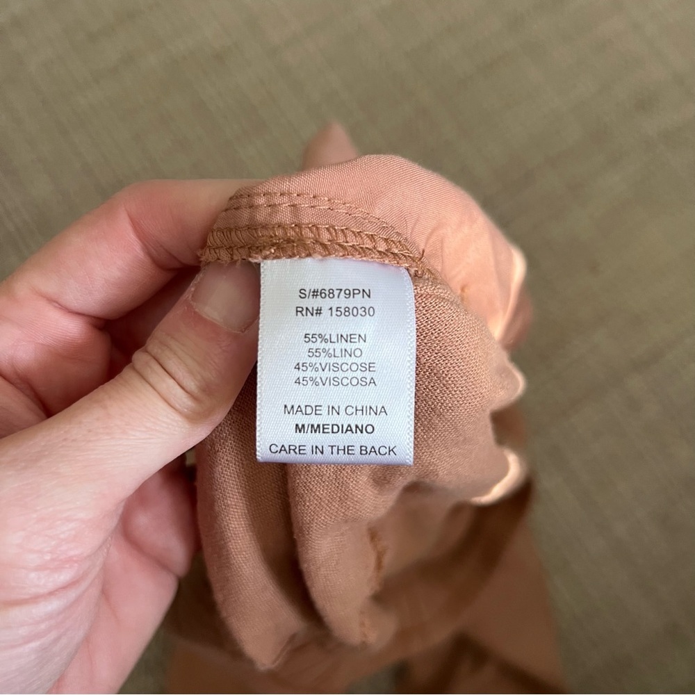 Love Tree Mauve/Tan Cargo Harem Drawstring Pants - Picture 5 of 7